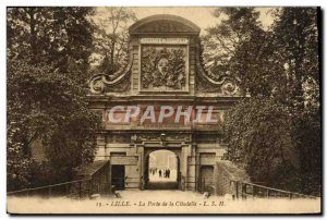 Old Postcard Lille Gate of the Citadel