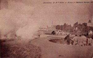 Fortress Monroe Virginia Discharge of 8in guns antique pc DD6838