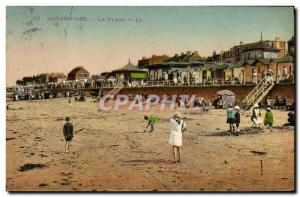 Old Postcard Luc Sur Mer The Beach