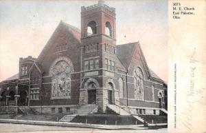 East Palestine Ohio ME Church Street View Antique Postcard K104694