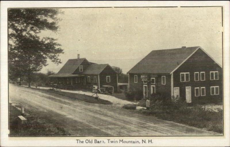 Twin Mountain NH The Old Barn c1920 Postcard