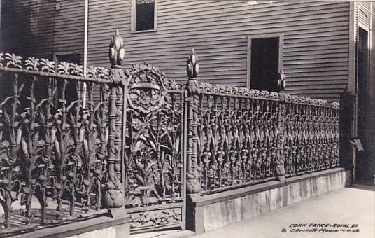 Corn Fence Royal Street New Orleans Louisiana Real Photo