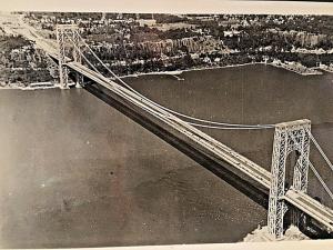 Postcard  RPPC Aerial View  Washington Bridge   X9