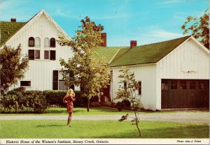 Federated Women's Institute Stoney Creek ON Historic Home c1973 Postcard F44