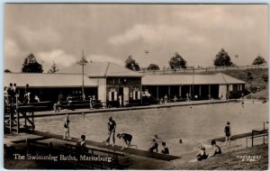 RPPC  Pietermaritzburg, MARITZBURG South Africa SWIMMING POOL BATHS   Postcard