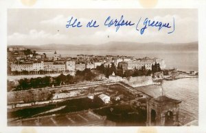 Greece Corfu island photo postcard 1930s