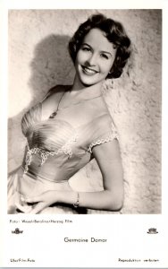 1950s Germaine Damar Luxembourg Actress and Dancer Real Photo Postcard