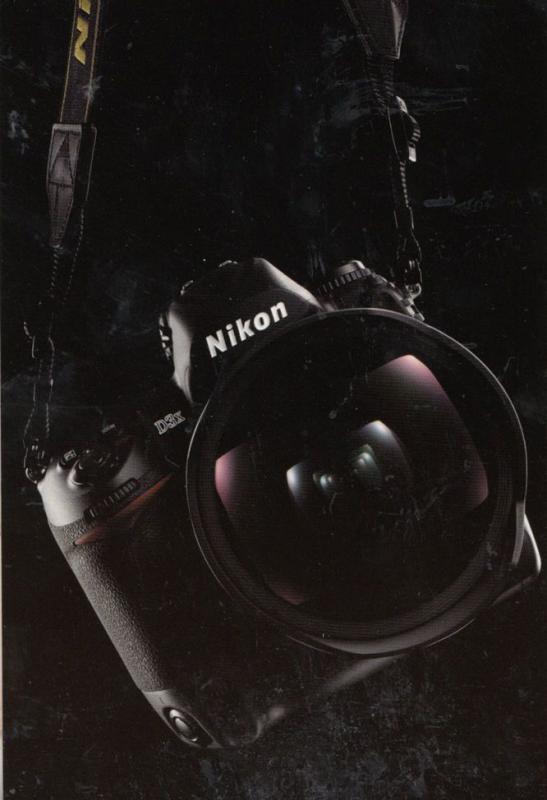 Nikon Camera with EVIL Owl Eyes in Lens UNIQUE London Photo Agency Art Postcard