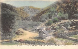 Dunville Notch Vermont c1910 Hand Colored Postcard View near Bennington