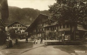 switzerland, WILDERSWIL, Street Scene, Pump (1920s) Postcard