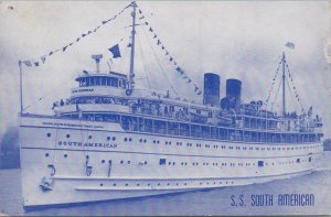 Postcard Ship SS South American 1949