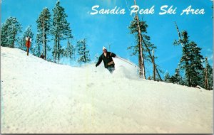 USA Sandia Peak Ski Area Albuquerque New Mexico Chrome Postcard 09.64