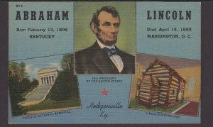 Kentucky Hodgenville MultView Abraham Lincoln, Nat'l Historical Park  LINEN