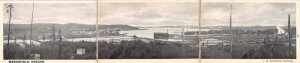 Marshfield Oregon Panoramic View Tri-Fold Vintage Postcard AA92972