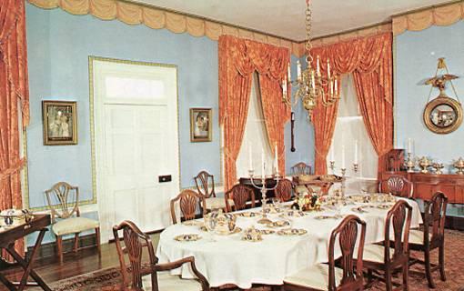 IN - Vincennes, Grouseland- Home of William Henry Harrison, Dining Room