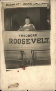 Studio Prop Michigan City - Chicago Line Steamships Theodore Roosevelt RPPC