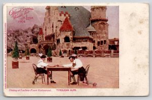 1904 Official Souvenir Worlds Fair St Louis Tyrolean Alps Postcard C22