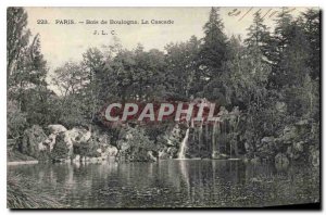 Postcard Old Paris Bois de Boulogne La Cascade