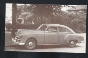 1949 PONTIAC STREAMLINER SEDAN VINTAGE CAR DEALER ADVERTISING POSTCARD