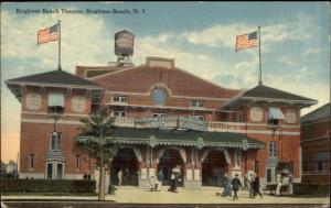 Brighton Beach Brooklyn NY Theatre c1915 Postcard
