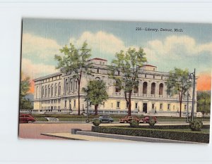 Postcard Library, Detroit, Michigan