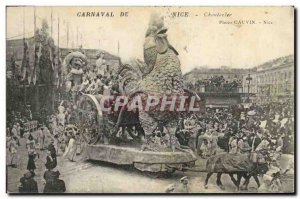 Postcard Old Rooster Hen Carnival of Nice Chantecler