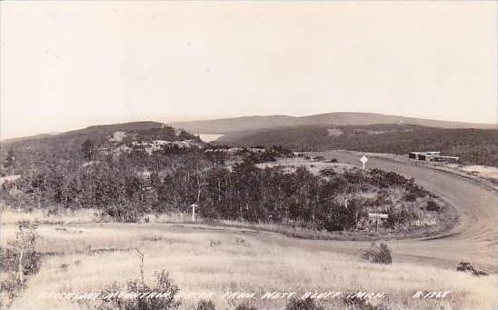 Michigan Brockway Mountain Drive From West Bluff Real Photo RPPC