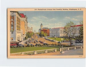 Postcard Pennsylvania Avenue from Treasury Building, Washington, D. C.