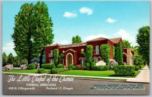 Portland Oregon 1950s Postcard The Little Chapel Of The Chimes Funeral Directors