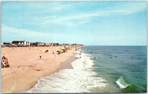 Postcard - Beach and surf - Ocean City, Maryland