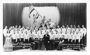 American Legion Chorus National Champions Sioux Falls Post SD RPPC postcard