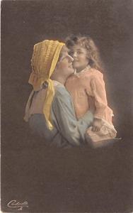 Mother & her child Child, People Photo Postal Used Unknown 