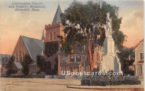 Universalist Church and Soldiers Monument - Haverhill, Massachusetts MA