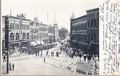 US - Massachusetts - Hudson - Main St.  1905  Parade