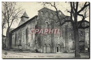 Old Postcard Dordogne Cadouin L & # 39Eglise