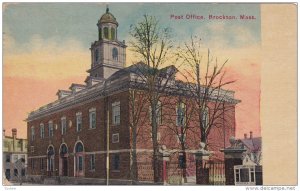 BROCKTON, Massachusetts; Post Office, PU-1913