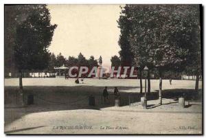 Old Postcard La Roche Sur Yon Square D & # 39Armes Napoleon 1st