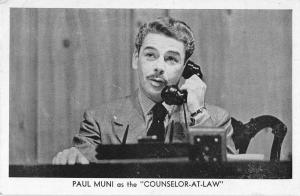 Paul Muni as Counselor-At-Law the Royale Theatre antique pc Z13644