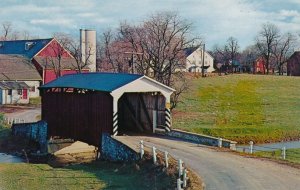 Landis Mill Covered Bridge in Amish Country - Lancaster County PA, Pennsylvania