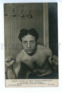 494989 HARRY LEWIS American boxing champion Vintage photo postcard