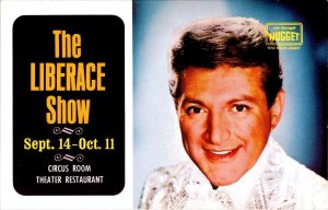 Reno, NV Nevada  LIBERACE SHOW Nugget Hotel/Casino Advertising VINTAGE Postcard