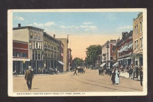 BARRE VERMONT DOWNTOWN MAIN STREET SCENE STORES VINTAGE POSTCARD