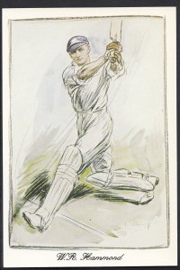 Sports Postcard - Cricket - Walter Hammond - Gloucestershire & England   DP8