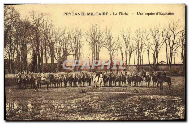 Old Postcard Horse Horses Equestrian military academy The arrow A resumption ...