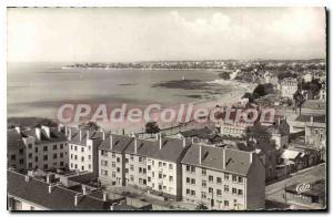 Postcard Old St Nazaire General view of the Beach