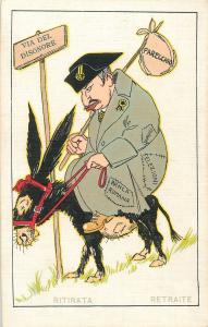 WW1 Italy Military Satire path of dishonor Elections Roman bank retreat donkey