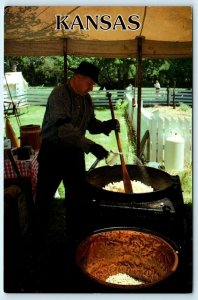 OLATHE, Kansas KS ~ Bullwhacker Days MAHAFFIE FARM Kettle Corn   4x6 Postcard