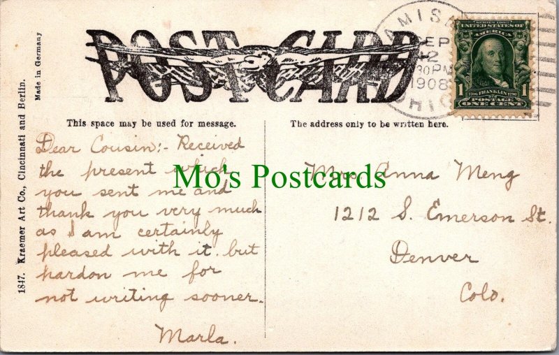 America Postcard - Masonic Temple, Miamisburg, Ohio SW7319