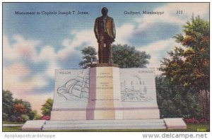 Mississippi Gulfport Monument To Captain Joseph T Jones