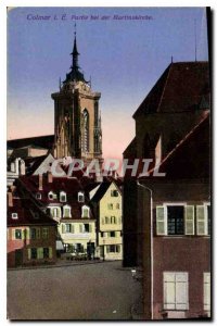 Old Postcard Colmar i.e. part beautiful der martinshirche